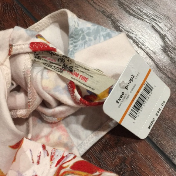 NWT Free People Pixie Mock Neck Thong Bodysuit top - Picture 7 of 8